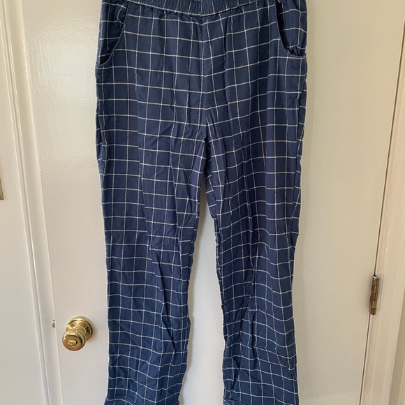 Women’s Size L Navy Flannel LAKE Pajamas - Picture 2 of 6